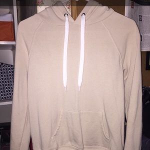 Forever 21 beige cream sweatshirt hoodie